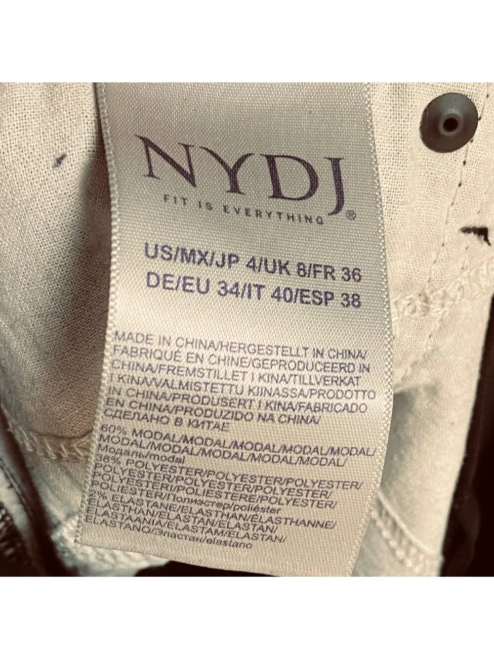 NYDJ Not Your Daughters Jeans Size 4 Black Ami Skinny Legging Stretch Lift Tuck - Picture 6 of 14